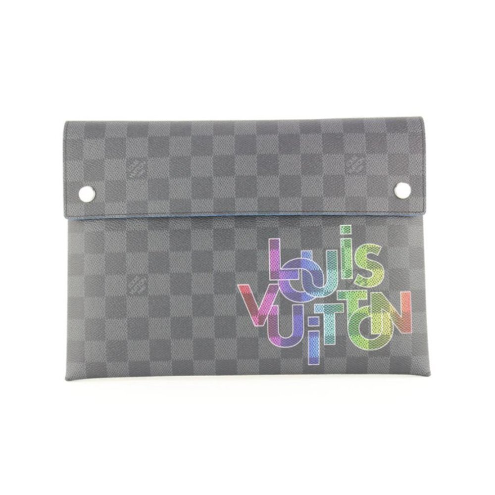 Louis Vuitton 3LVJ1025Virgil Abloh Multicolor Damier Graphite Pochette Alpha GM